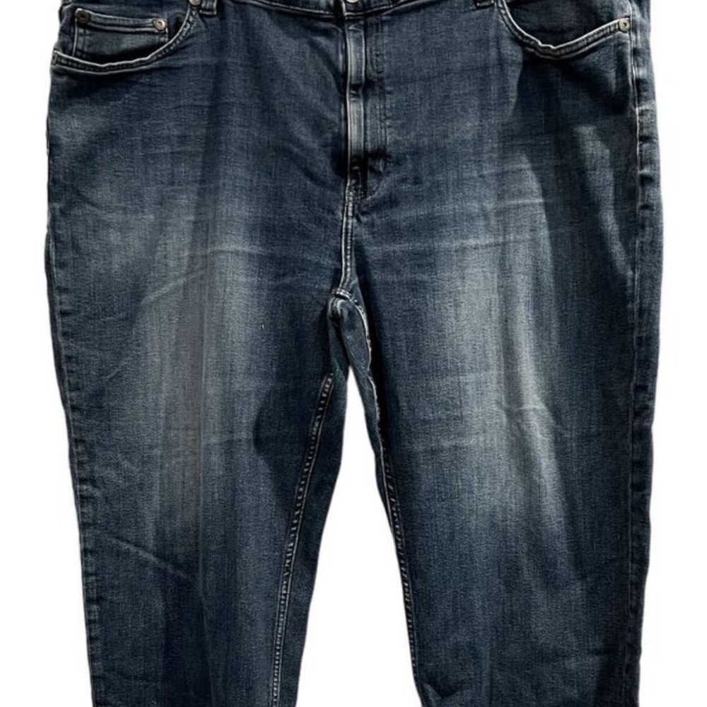 True Nation Relaxed Fit Men's Size 50 X 30 Blue Denim Jeans Medium Wash 5 Pocket